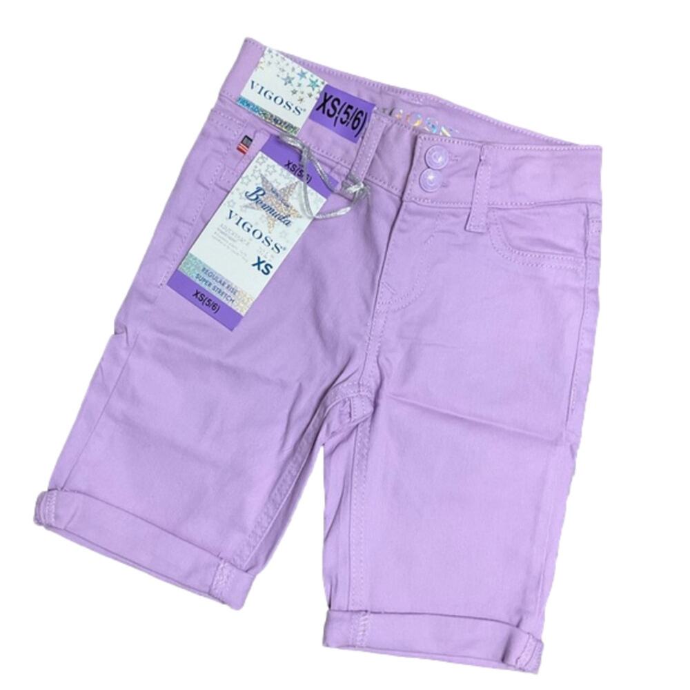 Vigoss Girls Jean Shorts Bermuda Purple Size XS NWT